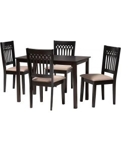 Baxton Studio Genesis Dining Set 5-Piece