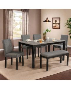 Trygoal 6 Piece Dining Table Set 6 Piece