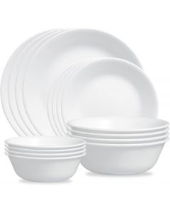 Corelle ZOID 3120NM Glass Glossy Mugless Dinnerware Set Glass