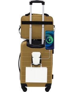 Wrangler Smart Spinner Hardside Luggage Wood 2 Piece
