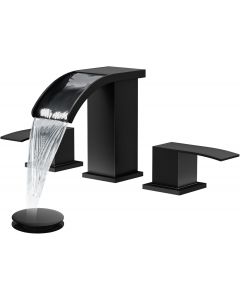gotonovo Waterfall 8 inch Widespread Bathroom Faucet Set Bathroom 8 inch