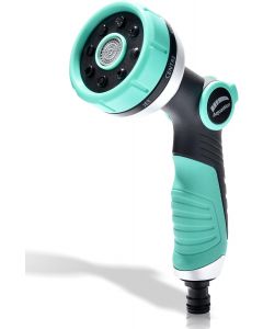 AquaWox 8-Pattern Watering Nozzle with Thumb Control &amp; Soft, Bundle of 2