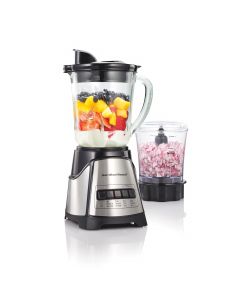Hamilton Beach Power Elite Blender for Smoothies with 3-Cup Vegetable Stainless Steel Glass 40oz