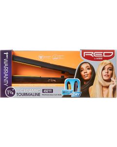 Red by Kiss Titanium Styler Flat Iron (Ceramic Ceramic 1.25 inch