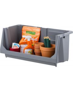 IRIS USA Open Front Storage Bins Heavy Duty