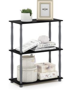 Furinno Turn-N-Tube 3-Tier Compact Multipurpose Shelf Display, Bundle of 2