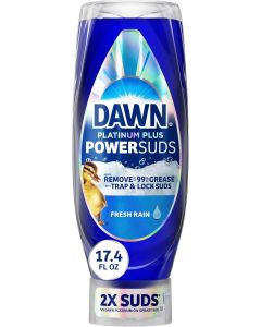 Dawn Platinum Plus PowerSuds Liquid Dish Soap 17.4 oz, Bundle of 5