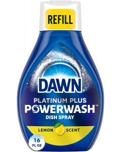Dawn Platinum Plus Lemon Scent Dish Spray, Bundle of 9