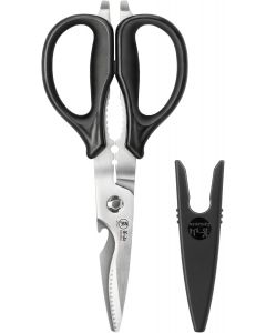 Cangshan 503343 9-inch Heavy-Duty Come-Apart Kitchen Shears with Guard, Bundle of 2
