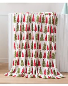 Elegant Comfort Luxury Velvet Super Soft Christmas Prints Fleece Blanket-Holiday 60 inch, 50 x 60 inch, Bundle of 2