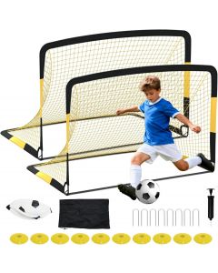 Garvee 6x4 ft Soccer Goal Set Portable 2-Pack, 6x4