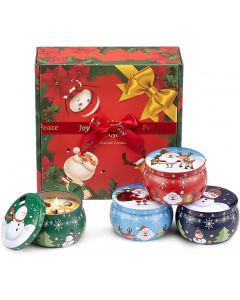 Lambliss gift Christmas Scented Candles Gifts for Women 4 Pack 4 Pack, 4.4 oz, Bundle of 3