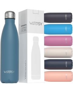 WATERSY Stainless Steel water bottles Stainless Steel 17oz, 500ml, Bundle of 3