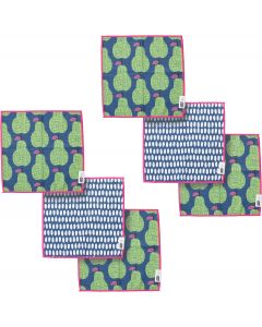 Ritz 6-Piece Pear &amp; Speckle Microfiber Dish Cloth Set – Microfiber 6-Piece, Bundle of 2