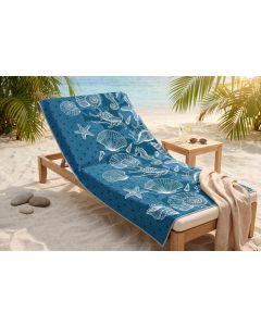 Safdie &amp; Co. Oversized 100% Cotton Beach Towel 32x62 Cotton 32x62 inches, Bundle of 2