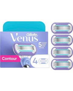 Gillette Venus Extra Smooth Swirl Women&#039;s Razor Blade Refills 4 Count, Bundle of 2