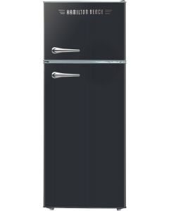Hamilton Beach HBFR786BLACK6COM 2 Door Apartment Size Refrigerator with Freezer
