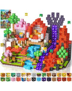 Mzyxxel Magnetic Blocks 100 PCS Magnetic Building Blocks, Bundle of 3