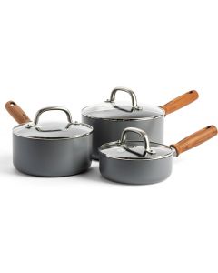 GreenPan Mayflower Pro Hard Anodized Healthy Ceramic Nonstick Nonstick Ceramic Glass 6 Piece, 16 cm, 18 cm