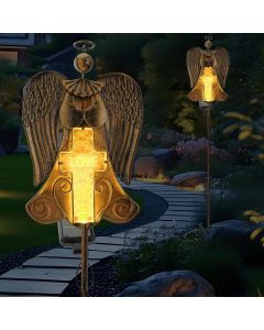 VChymm Angel Stake Solar Lights 40.94 Waterproof 40.94 Inch, Bundle of 2