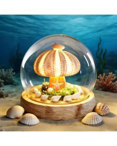 Kiinfendly Glass Dome Sea Urchin Lamp Glass, Bundle of 3