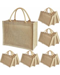 GOQAGA 15 Pcs burlap bags Reusable 6 inch, 2 x 12, 2 x 6 inch
