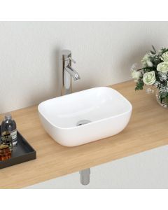 J-FAMILY 14.5&#039;&#039; x 10&#039;&#039; Modern Bathroom Small Vessel Sink Ceramic