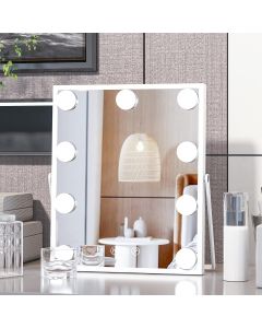 CASSILANDO Hollywood Vanity Mirror with Lights with Wood