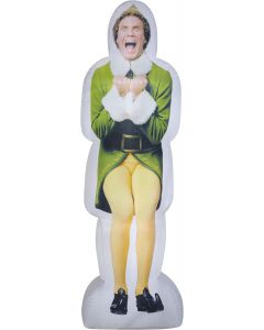 Gemmy Photorealistic Christmas Airblown Inflatable Excited Buddy the Elf 6 ft
