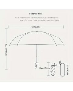 Soletharien Mini Travel Umbrella with Umbrella Case, Bundle of 3