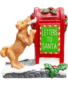 QIAOLY Decorative Christmas Village Accessories for Collection 2.4 Inch, Bundle of 3