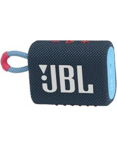 JBL Go 3 Portable Waterproof Wireless IP67 Dustproof Outdoor Bluetooth Speaker (Blue Waterproof Wireless