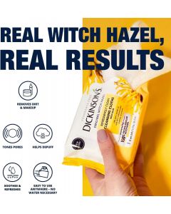 Dickinson&#039;s Witch Hazel Cleansing Cloths with Aloe, Bundle of 3