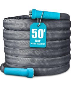 Aqua Joe AJFJH50-58-MAX Superlight FIBERJACKET Garden Hose Heavy Duty 50 Feet
