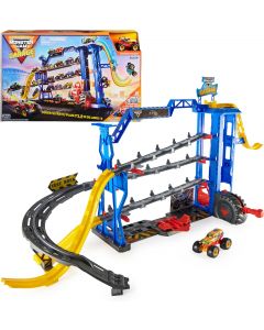 [Delivered by May 11, 2026] Monster Jam Garage Playset and Storage with Exclusive Grave Digger