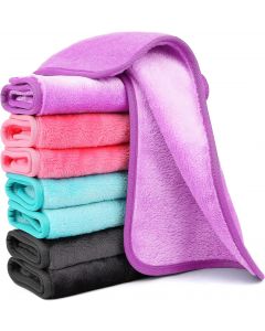 HealAge 8 Pack Makeup Microfiber 8 Pack, 13x7 Inch, Bundle of 3