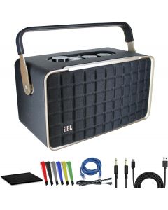 JBL Authentics 300 - Retro Style Wireless Bluetooth and Wi-Fi 100W Smart Home Speaker (JBLAUTH300BLKAM)