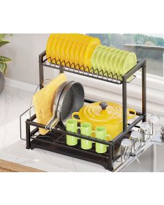 Simple Trending Dish Drying Rack Stainless Steel, Bundle of 2
