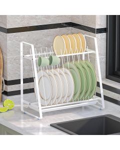 KOSIWU Dish Drying Rack with, Bundle of 2