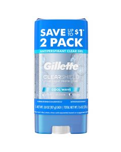Gillette Antiperspirant and Deodorant for Men Pack of 2, 3.8 oz, Bundle of 2