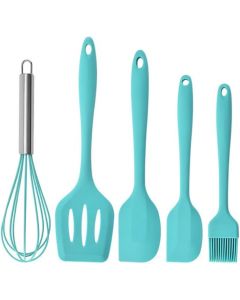 Generic 5 Piece Heat Resistant Silicone Kitchen Cooking Utensil Set Tools Nonstick Silicone 5 Piece, Bundle of 4
