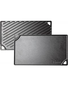 Lodge Reversible Cast Iron Grill/Griddle Pan Cast Iron 9.5 Inches, 75 x 9