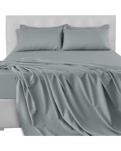 LDC LUX DECOR COLLECTION LUX Décor King Sheet Set Microfiber 6 Piece, Bundle of 2