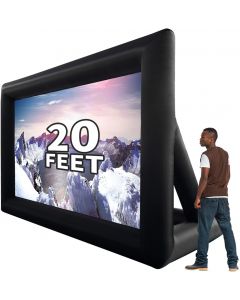GYUEM 20 feet Inflatable Portable Projector Movie Screen Portable 20 feet