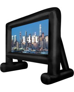 QILEBA 14 FT Inflatable Projector Movie Screen for Outside 14 FT