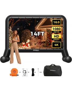SPORTSWIN 14 FT Inflatable Outdoor Movie Screen 14 FT