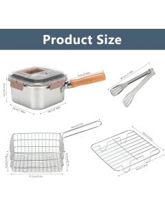 BSDLZCH Stainless Steel Deep Fryers Stainless Steel
