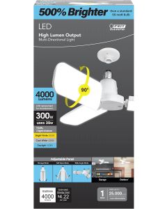 Feit Electric LED Garage Light Electric, Bundle of 2