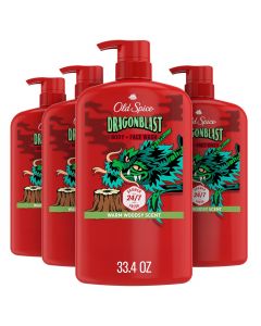 [Delivered by May 3, 2026] Old Spice Cleansing Body Wash for Men Pack of 4