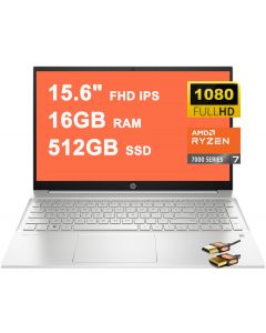 HP Pavilion Business Laptop 15.6&quot; FHD IPS BrightView Display AMD 8-core Ryzen 7 7730U Processor (Beats